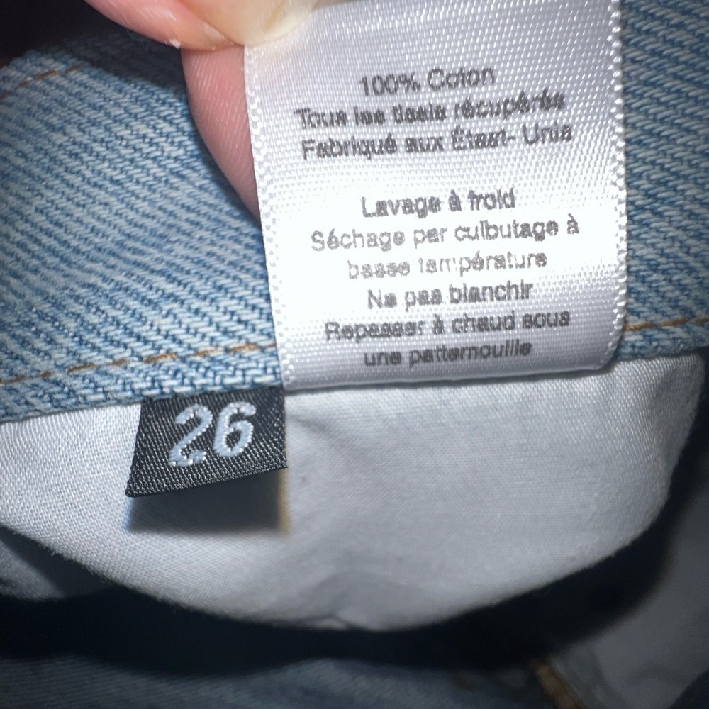 NWOT ▶️ EB Denim ◀️ Patchwork Jean Shorts - size 26 - Picture 8 of 13